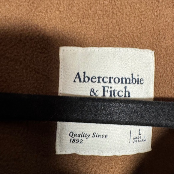 Abercrombie & Fitch A&F Leopard Faux Fur 1/4 Zip Pullover Mob Wife Jacket Large - Picture 3 of 7